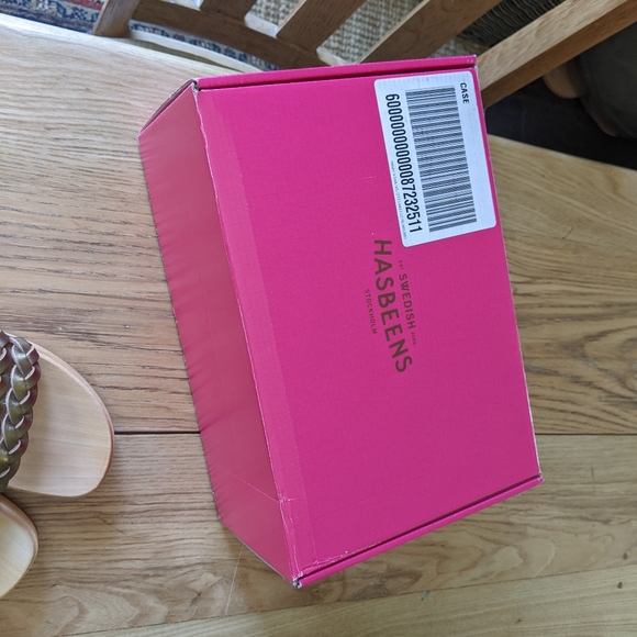 Swedish Hasbeen *never worn* Braided Sandal Wooden Clog - Picture 11 of 15